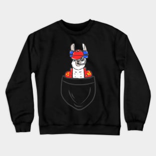 Alpaca Llama Farmer Farmer Funny Crewneck Sweatshirt